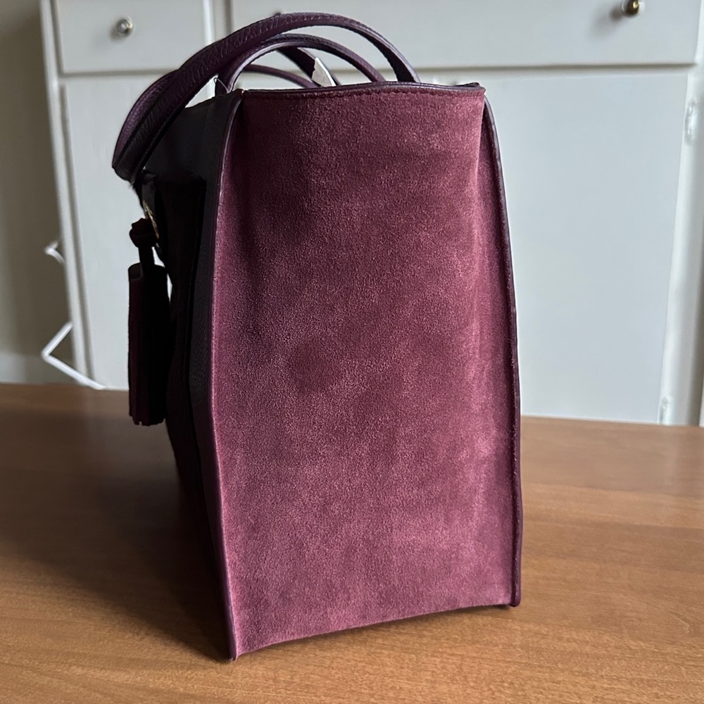 Kate Spade “Kassandra” Sequoia Avenue Satchel – Deep Plum (513) - Picture 9 of 9